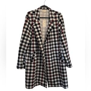 NWT Melloday Stylish Houndstooth Coat
